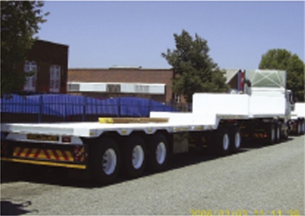 Payloader stepdeck Interlink semi trailer combination