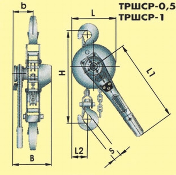 Тали рычажные, стационарные ТРШСРМ-05