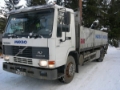 Volvo FL7, Camion plateau ridelle avec grue, Transport