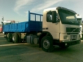 Volvo FM7, Camion plateau ridelle avec grue, Transport
