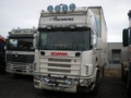 Scania 144, Camion à rideaux coulissants (PLSC), Transport