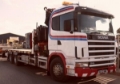 Scania R114 / 340, Camion plateau ridelle avec grue, Transport