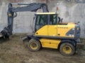 Volvo EW 140، حفارات بعجل، الإنشاء