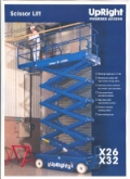 UpRight X32, Ножничные подъемники, Строительная техника