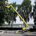Omme Platforma tractabila cu brat telescopic 1250 E、拖拉移动式高空作业平台、建筑机械