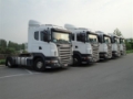 Scania P 380 З САМОСВАЛЬНИМ ПОЛУПРИЦЕПОМ, Camion benne, Transport