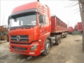 东风天龙 东风天龙双驱半挂车, หางเทรลเลอร์ต่อตู้พื้นเรียบ, เครื่องจักรงานขนส่ง