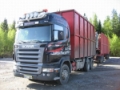 SCANIA R580 HiLine GB6x4NB/47、木材トラック、輸送