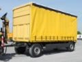 KRONE AZP18 Pritschenanhänger/Schiebeplane + Edscha Prit, Tautliner/curtainside trailers, Transportation