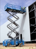 GENIE GS-4930RT、シザースリフト高所作業車、建設