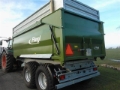 FLIEGL 16t TMK 160 bagtipsvogn、ティッパートレイラー、農業