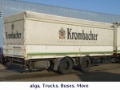 KRONE ZZP 18 Tandemanh. Plane 7,7 mtr., Curtainsider trailers, Transportation