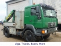 MAN 10.224 Pritsche mit Kran, Allrad, Flatbed/Dropside trucks, Transportation