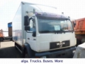 MAN 14.224 Koffer 6,7 mtr. Hebebühne, Luftfederung, Fast kasse, Transport