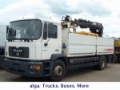MAN 18.280, 6,2 mtr. Baustoff mit Kran, Flatbed/Dropside trucks, Transportation