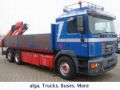 MAN 26.414 PK 16500 Palfinger - 3x hydr. Funkfernb., Flatbed/Dropside trucks, Transportation