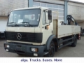 MERCEDES-BENZ 1417 Baustoff LKW Pritsche mit Kran Hiab 071, Flatbed/Dropside trucks, Transportation