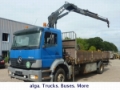Mercedes-Benz 1823 Pritsche mit Kran Hiab 140 AW، شاحنات مسطحة/مفصلية الجوانب، مواصلات