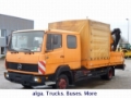 Mercedes-Benz 814 DOKA, Pritsche, Kran, 4,2 mtr, Pickup/Pritschenwagen mit Seitenklappe, Transporter