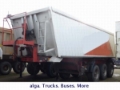 SCHMITZ SKI 24-7,2, Plane Liftachse, Scheibe, 32m³, Alu, Tipper semi-trailers, Transportation