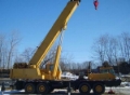 Grove TM 880, Vlakke laadvloer met kraan, Transport