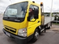 Mitsubishi Fuso CANTER 08 7C15/335 (FE85), Camion plateau ridelle avec grue, Transport