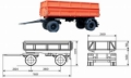 Kamaz СЗАП 8551-02, Camion plateau ridelle, Transport