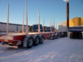 BENALU Timmertrailer 3800 kg ! TIMMER SEMI TRAILER VIKT 3800 kg, หางเทรเลอร์ขอนไม้ / ท่อนซุง, เครื่องจักรงานขนส่ง