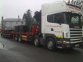 Scania 124-420 retarder, Camion plateau ridelle avec grue, Transport