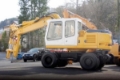 LIEBHERR 900 zw Litronic Rail road, Pelle sur pneus, Travaux Publics
