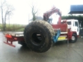 Volvo FL 220 com Hiab, Camion plateau ridelle avec grue, Transport