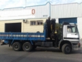Mercedes-Benz 3331 - 6x4 - Euro II - Hiab 400 E -6, Camion plateau ridelle avec grue, Transport