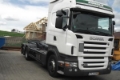 Scania R420 Hak MEILLER, stan IDEAŁ, โครงรถบรรทุกสำหรับต่อตู้คอนเทนเนอร์, เครื่องจักรงานขนส่ง