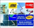 AIRO, OMME, SOCAGE, JLG, MANITOU Scissor lifts, Telescopic boom lifts, Telehandler, Ďalšie zdvíhacie zariadenia a plošiny, Stavebníctvo
