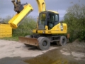 KOMATSU PW160-7, Wheeled excavators, Construction