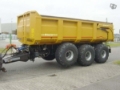 Tridem vagn Egethydraulsystem 27 ton, Remorque benne, Transport