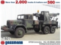 Kloeckner-H-Deutz MAGIRUS / 175D15A6X6 / 6x6, Camion plateau ridelle avec grue, Transport