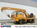 Krupp KRUPP 12 GTT, Camion plateau ridelle avec grue, Transport