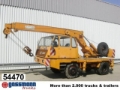 Krupp KRUPP 12 GTT, Camion plateau ridelle avec grue, Transport