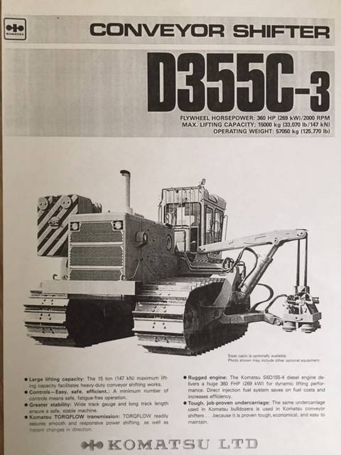 Komatsu D 355 C-3 Rückeraupe / Coneyor Shifter (12002223)