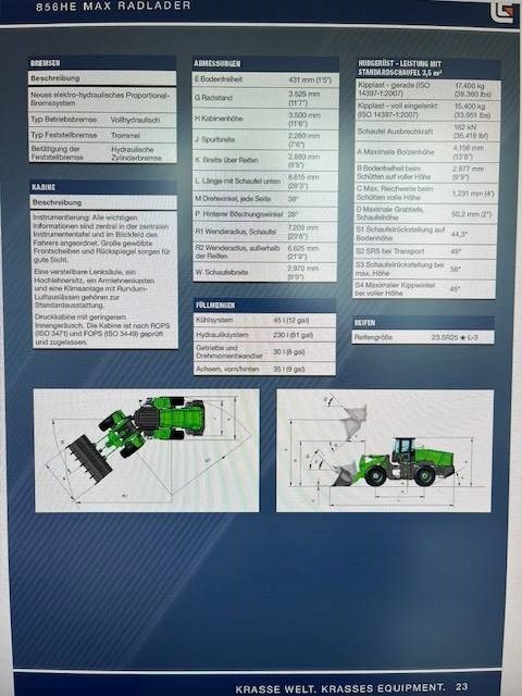 LiuGong 856 HE vollelektrisch, MIETE / RENTAL 4.0 cbm