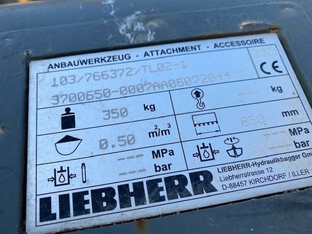 Liebherr (99001958) 0.85  m Tieflöffel / bucket SW 33
