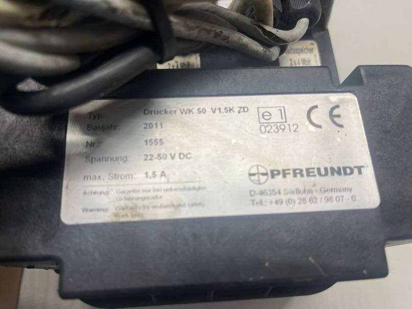 Pfreundt (5556) gebr. Pfreundt WK 50 S mit Drucker