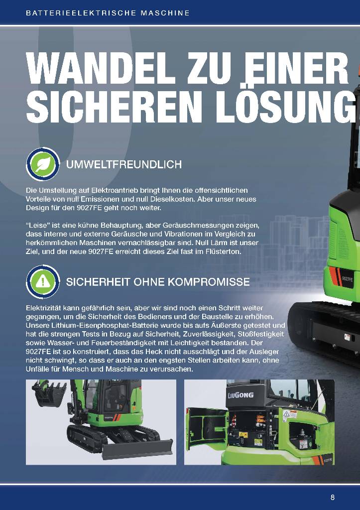 LiuGong 9027 FE vollelektrisch, 2.680 kg