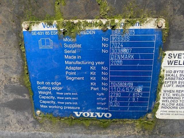 Volvo 3.0 m Leichtgutschaufel 7 cbm / bucket (2608)