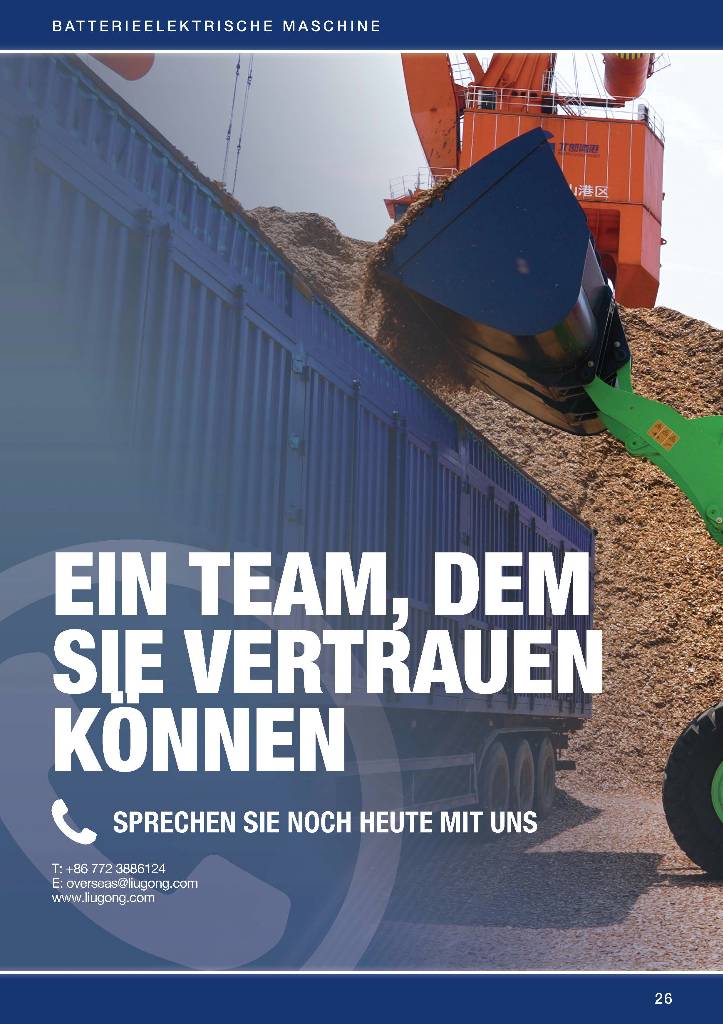 LiuGong 856 HE vollelektrisch, 21.000 kg, 3.5 cbm