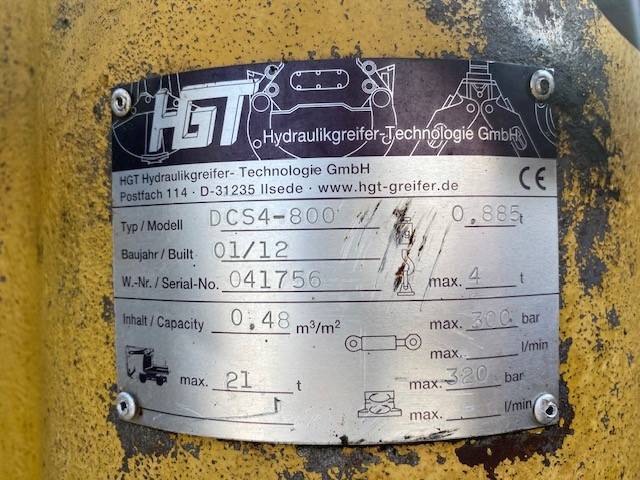 HGT (5448) 0.80 m Greifer DCS4-800