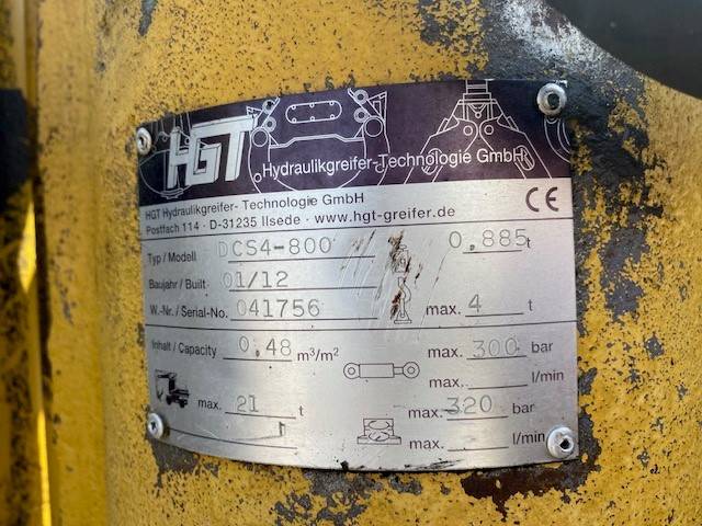 HGT (5448) 0.80 m Greifer DCS4-800