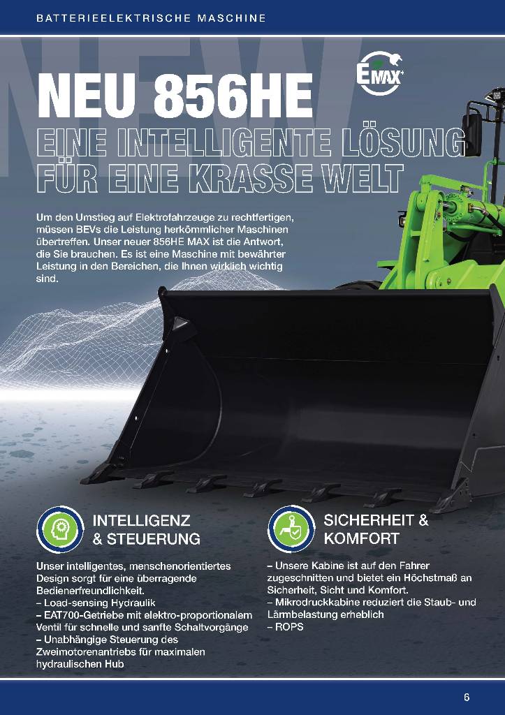 LiuGong 856 HE vollelektrisch, 21.000 kg, 3.5 cbm