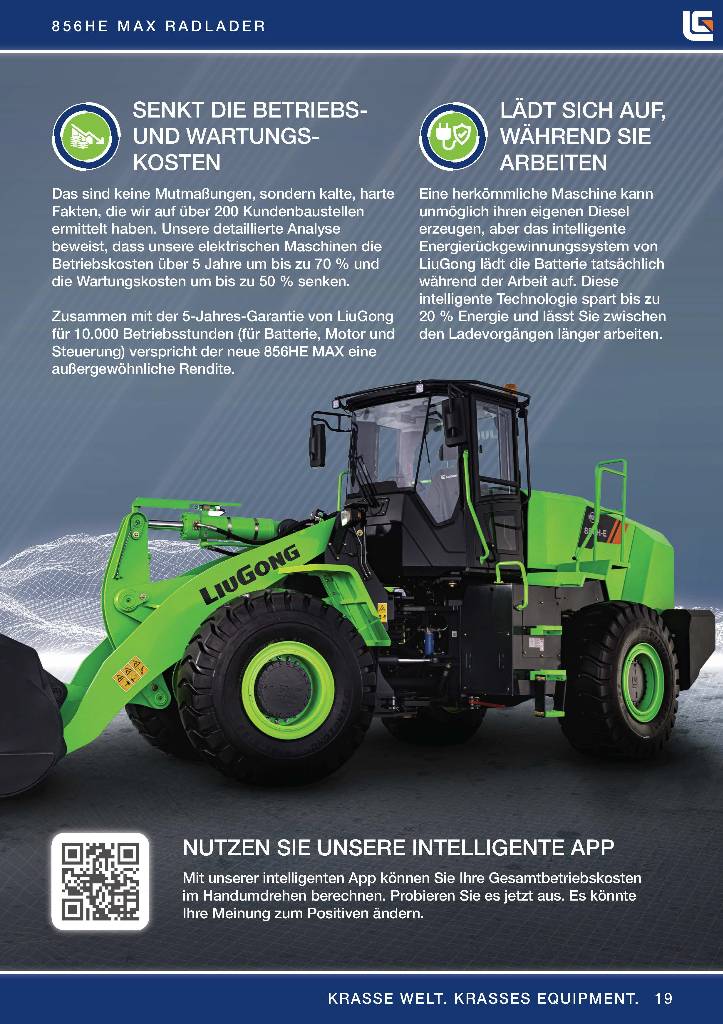 LiuGong 856 HE vollelektrisch, 21.000 kg, 3.5 cbm